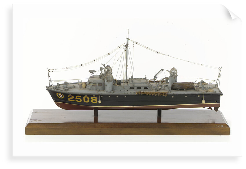 Full hull model, air-sea rescue launch, port broadside by unknown