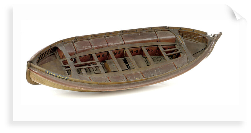 Sailing lifeboat, port by Unknown