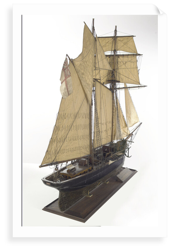 HMS 'Renard', starboard stern quarter by J.W. Owlett