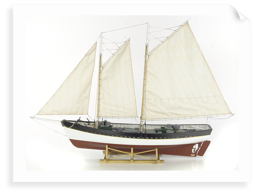 'Katie N', port broadside by Varrick F. Cox