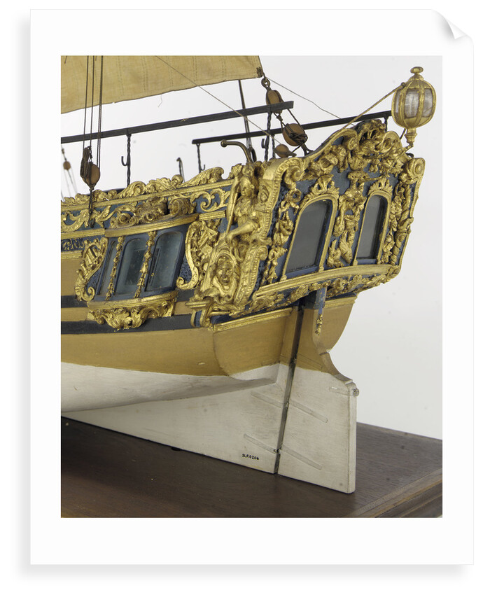 'Prinz Van Oranje', stern detail by unknown