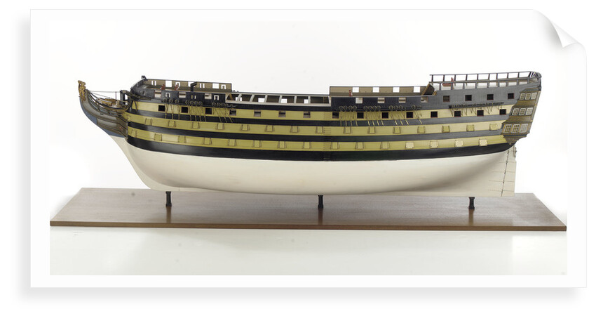 'Victory', port broadside by Unknown
