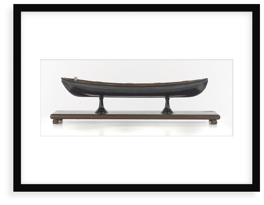 Full hull model, 8 oared whaleboat, starboard broadside by Unknown