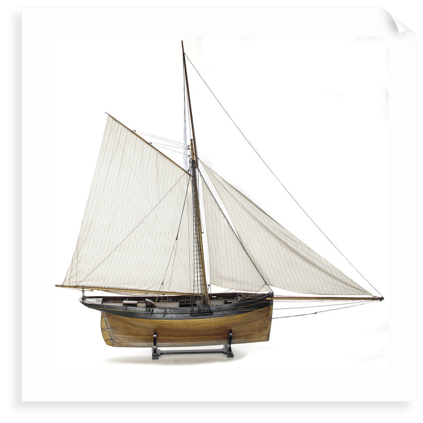 'Alarm', starboard broadside by J.R. Weld