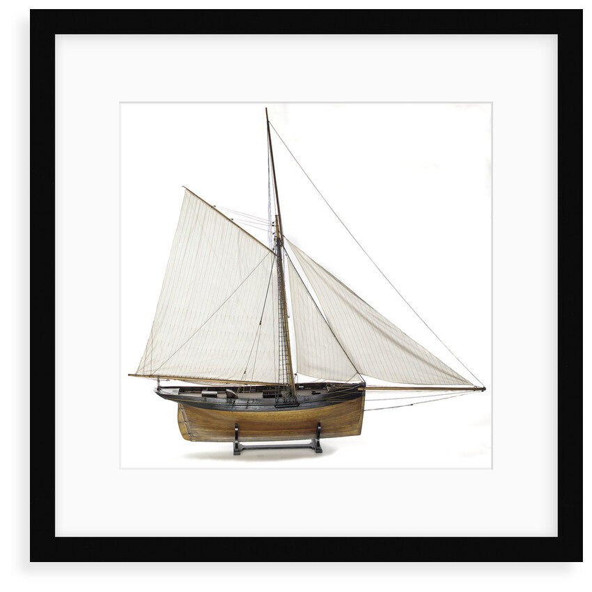'Alarm', starboard broadside by J.R. Weld