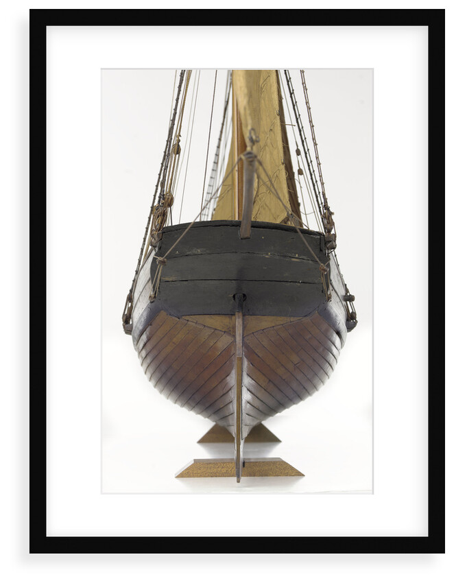 French 8-gun lugger by unknown