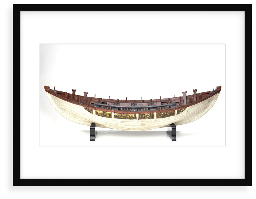 Full hull model, shields lifeboat, broadside by unknown