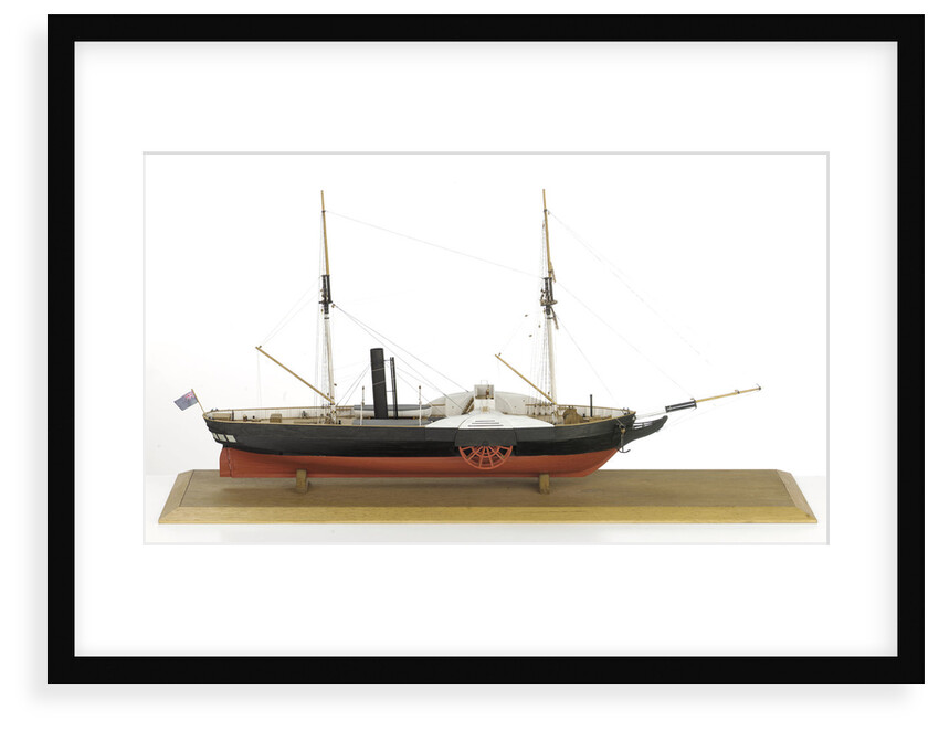 HMS 'Lightning', starboard broadside by John Roe