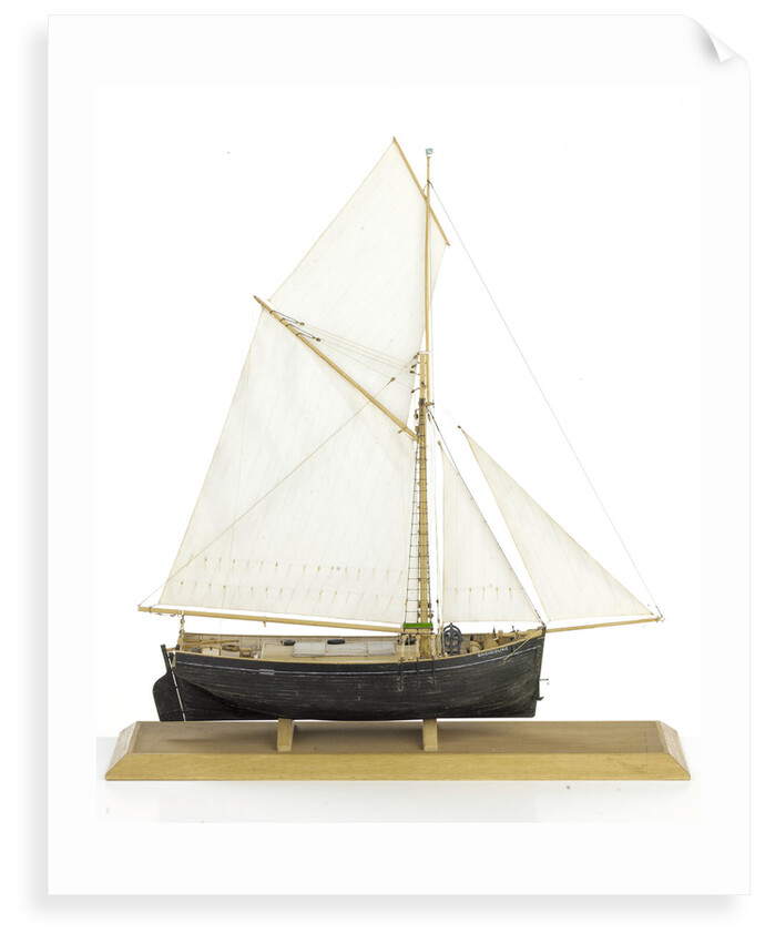 'Gwendoline', starboard broadside by John Roe