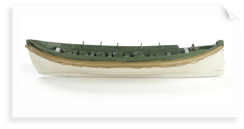 Full hull model, Costain's lifeboat, port broadside by Thomas Costain