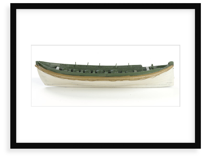 Full hull model, Costain's lifeboat, port broadside by Thomas Costain