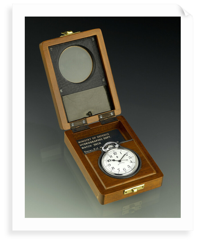 Deck watch in case by Hamilton Watch Co.