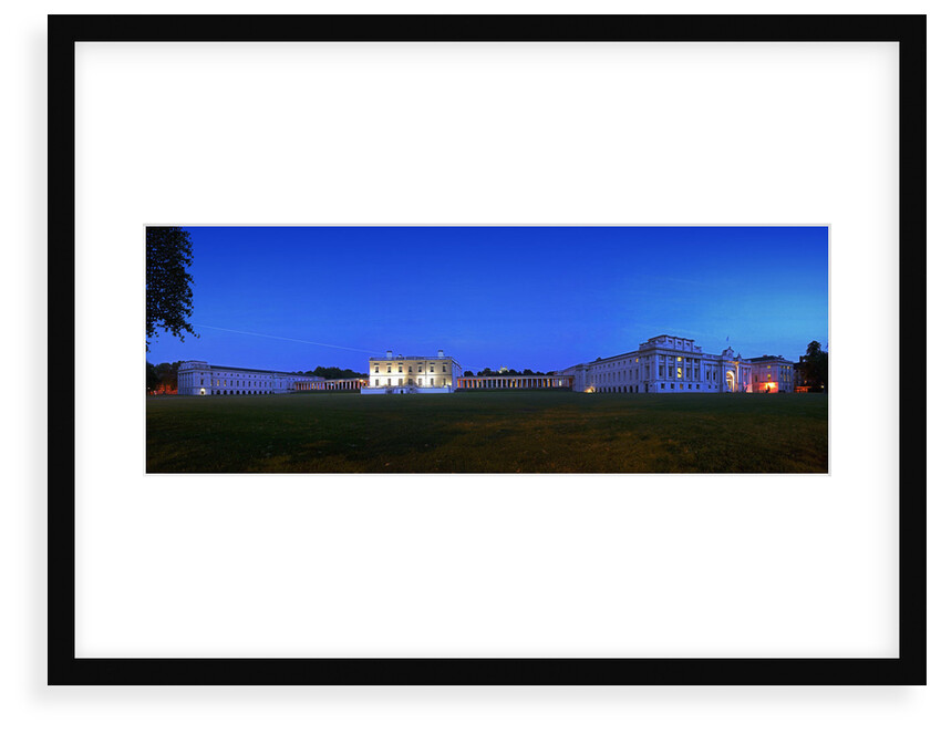 Panoramic evening view of the Queen's House and National Maritime Museum, Greenwich by National Maritime Museum