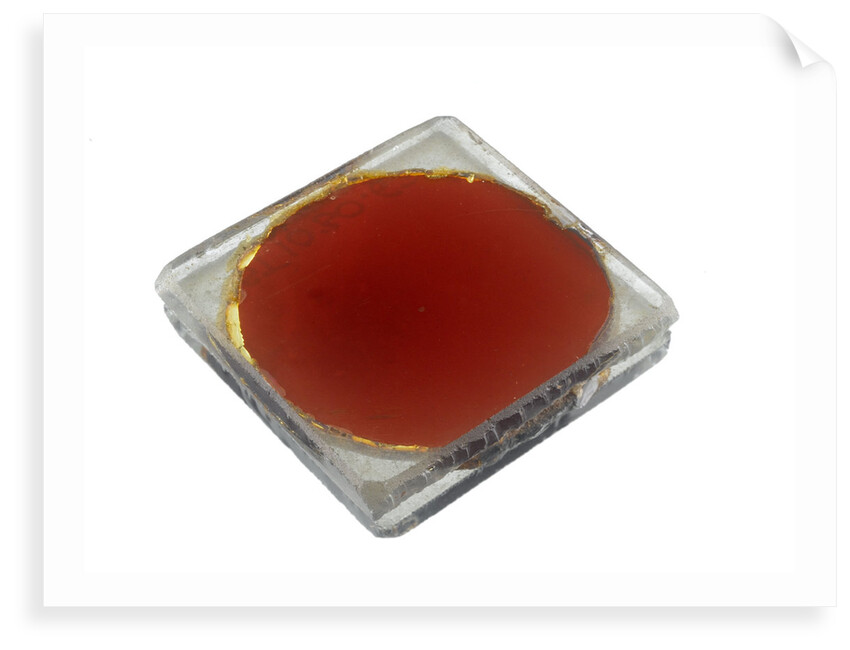 Red glass by unknown