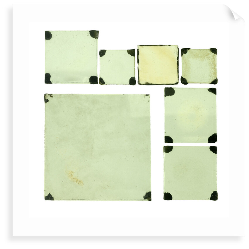 Seven glass slides by unknown