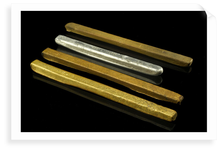 Metal ingots by unknown