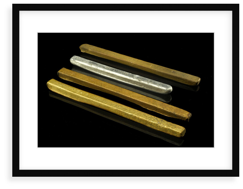 Metal ingots by unknown