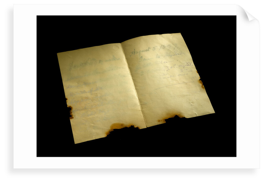 Note by unknown
