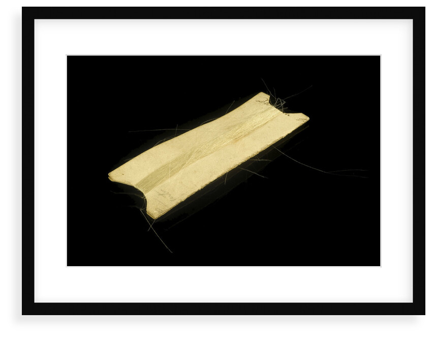 Horsehair wrapped around cardboard by unknown