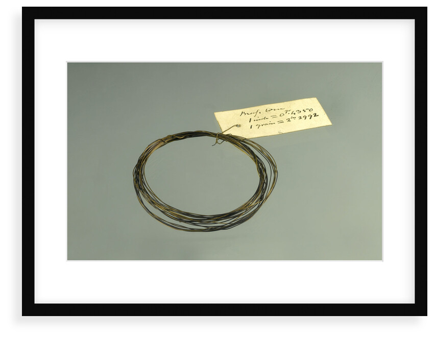 Roll of brass wire in a bag by unknown