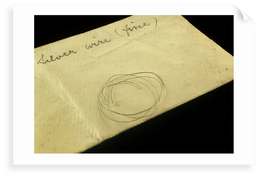 Silver wire in an envelope by unknown