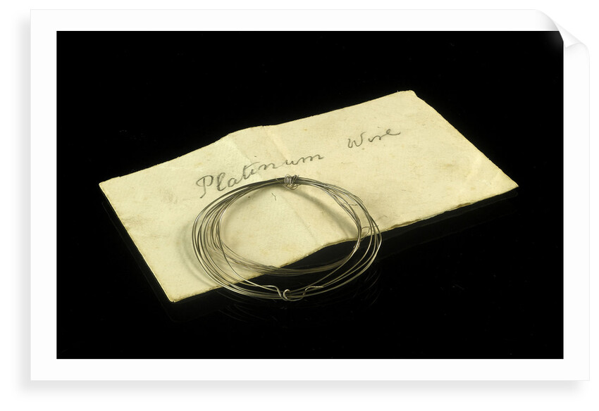 Platinum wire in an envelope by unknown