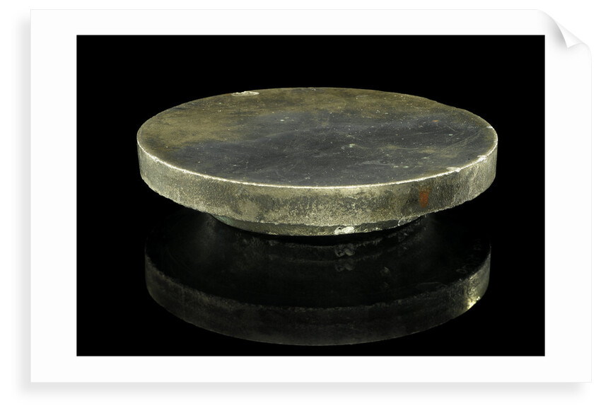A Newtonian primary mirror of speculum metal with a focal length of 1ft 6ins by William Herschel