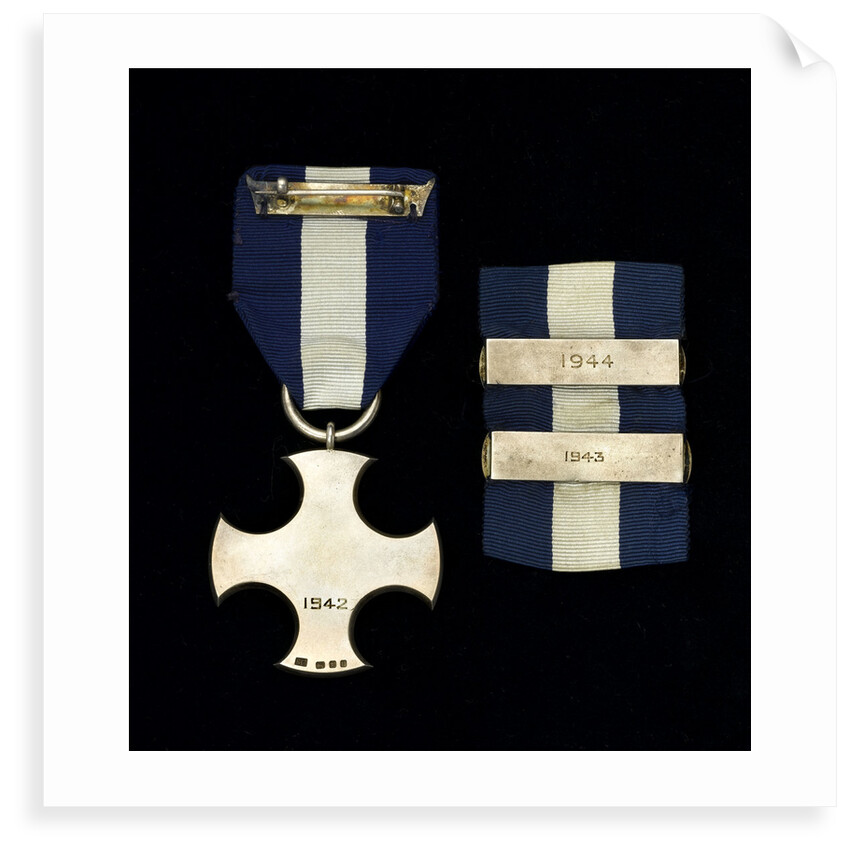 Distinguished Service Cross, with two bars, reverse by Garrard & Co.
