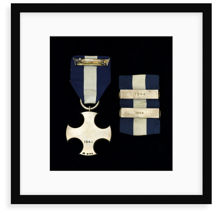 Distinguished Service Cross, with two bars, reverse by Garrard & Co.