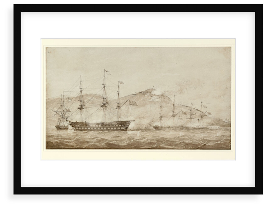 HMS 'Wellesley', HMS 'Columbine' and HMS 'Grisel' by William Joy