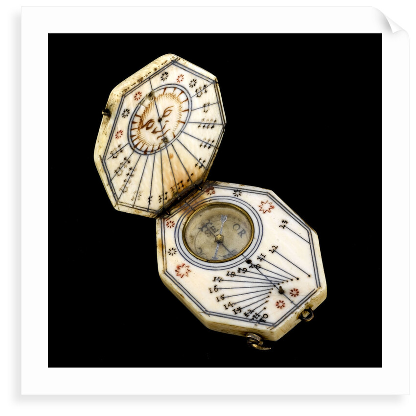 Diptych dial, leaves Ib and IIa by Nicolaus Miller