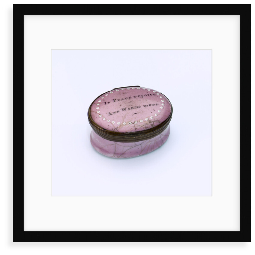 Oval patch box commemorating the Peace of Amiens, 1801 by unknown