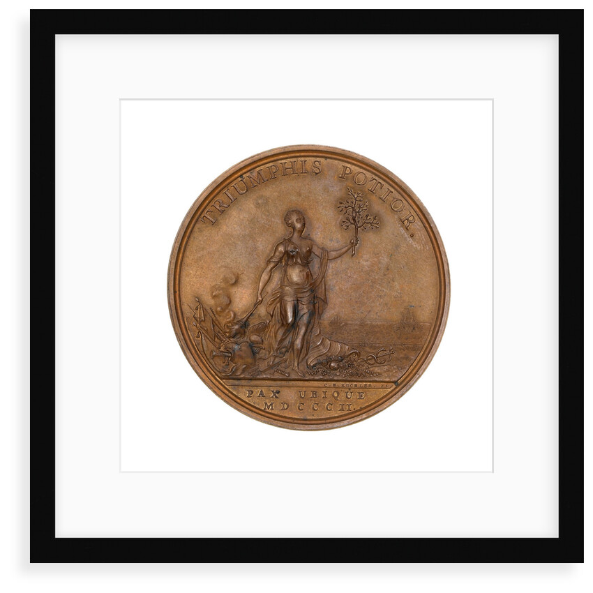 Medal commemorating the Peace of Amiens, 1801, reverse by Heinrich Kuchler