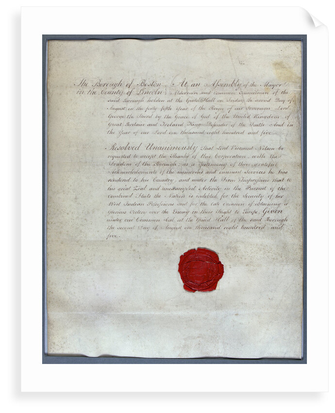 Scroll, the freedom of Boston by Port of Boston