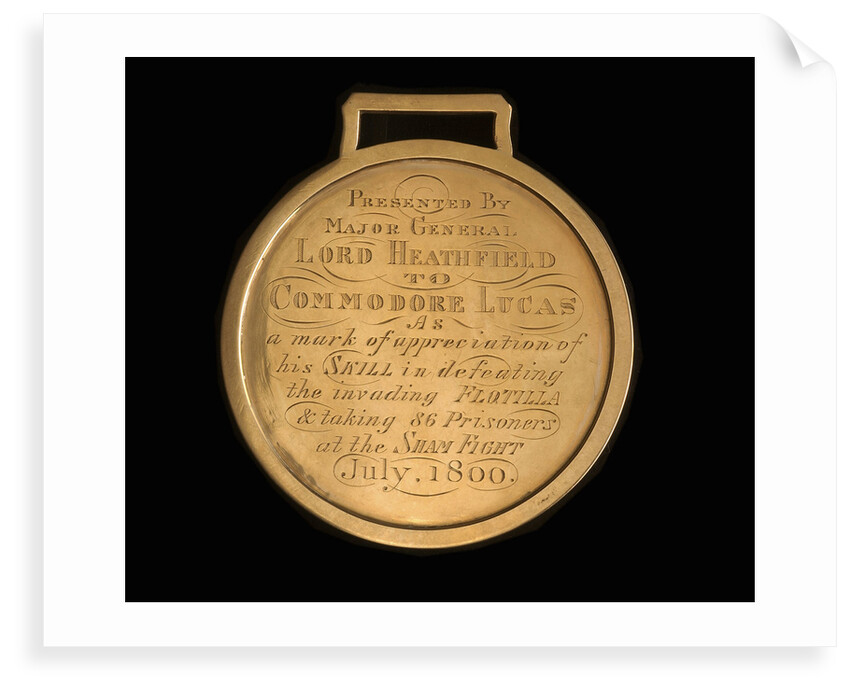 Prize medal, River Fencibles 1800, reverse by unknown