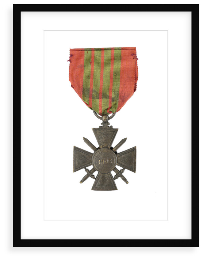 Croix de Guerre 1943, reverse by unknown
