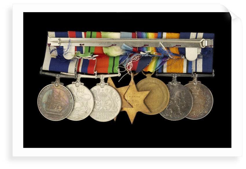Medals awarded to P. S. N. SMITH CPO RN (reverse, r to l, MED1196-1203) by unknown