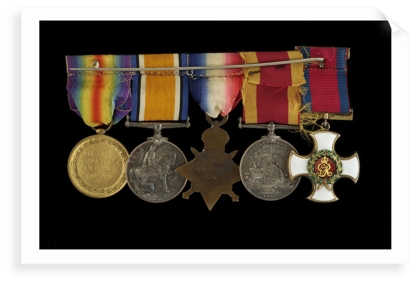 Medals awarded to Cdr John Wilfred Scott DSO RN (reverse, r to l, MED1333-1337) by W. Wyon