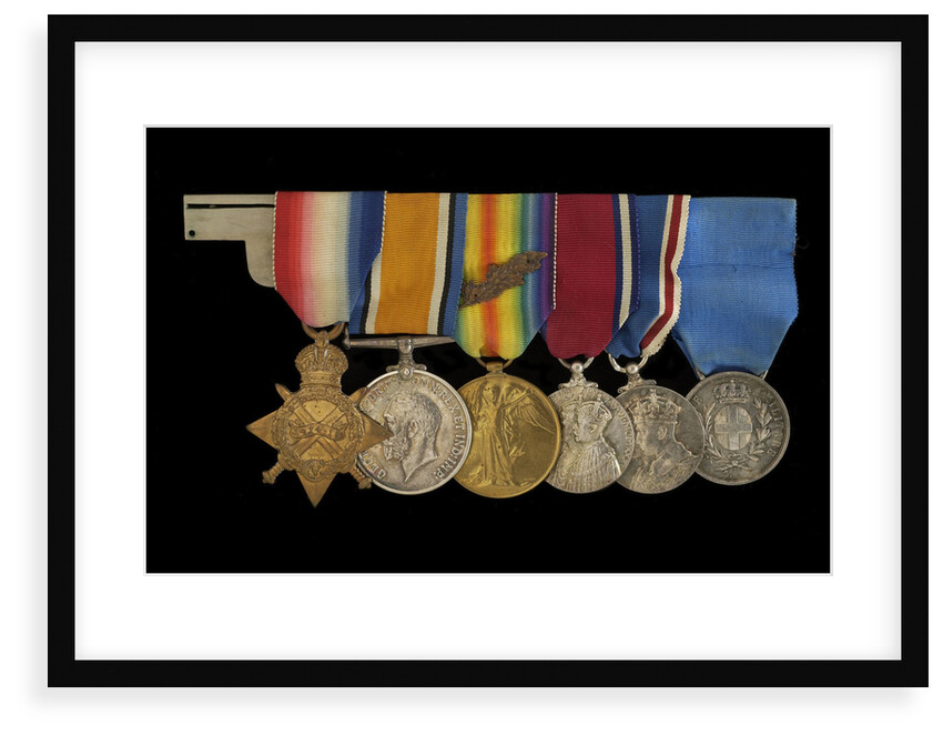 Medals awarded to Vice-Admiral Sir Alfred Englefield Evans, KBE, CB (obverse, left to right, MED1153-1158) by Unknown