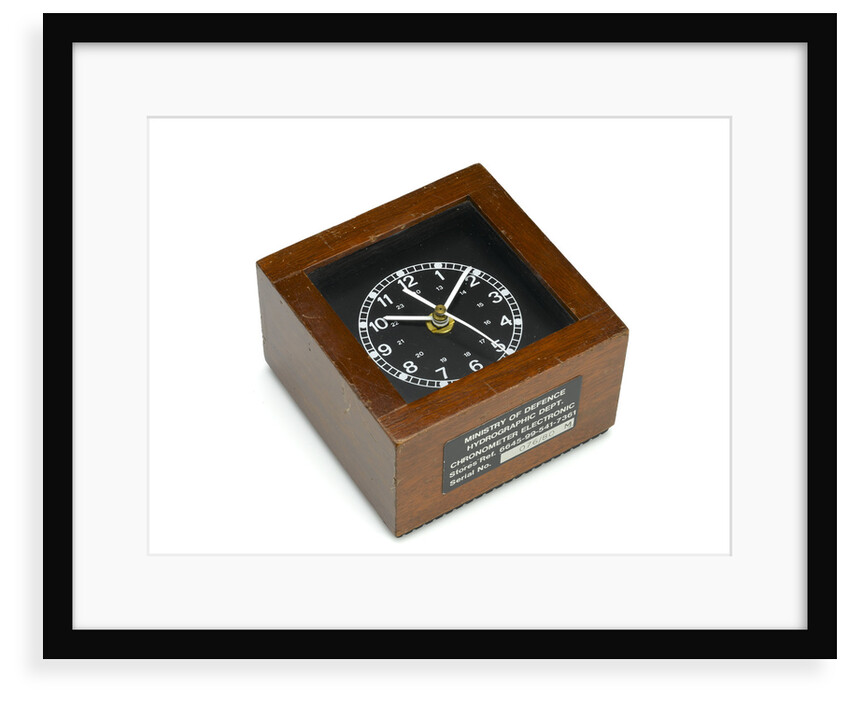 Quartz marine chronometer in case by unknown