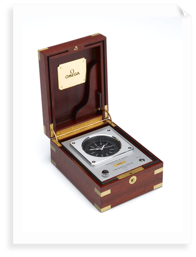 Quartz marine chronometer in case by Omega
