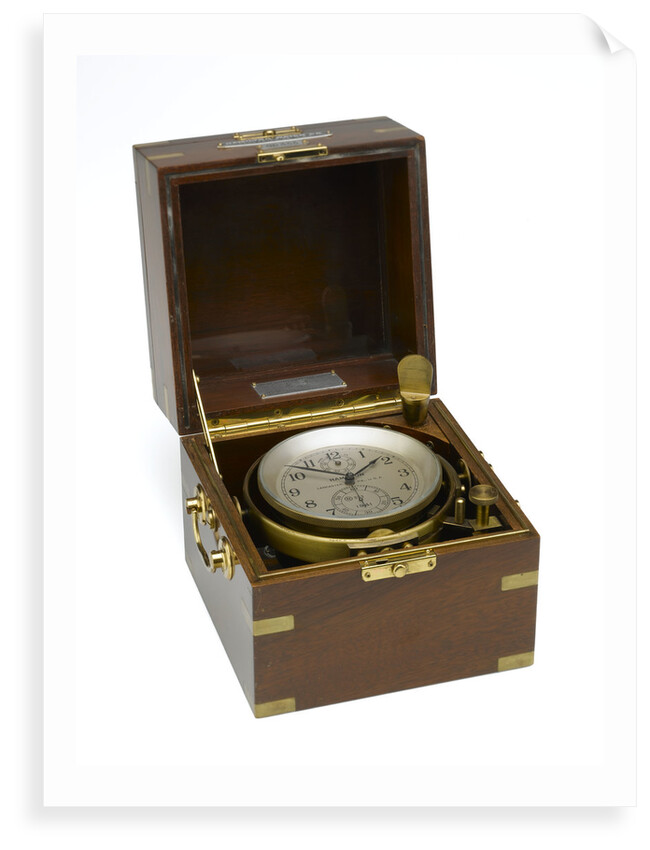 Marine chronometer in case by Hamilton Watch Co.