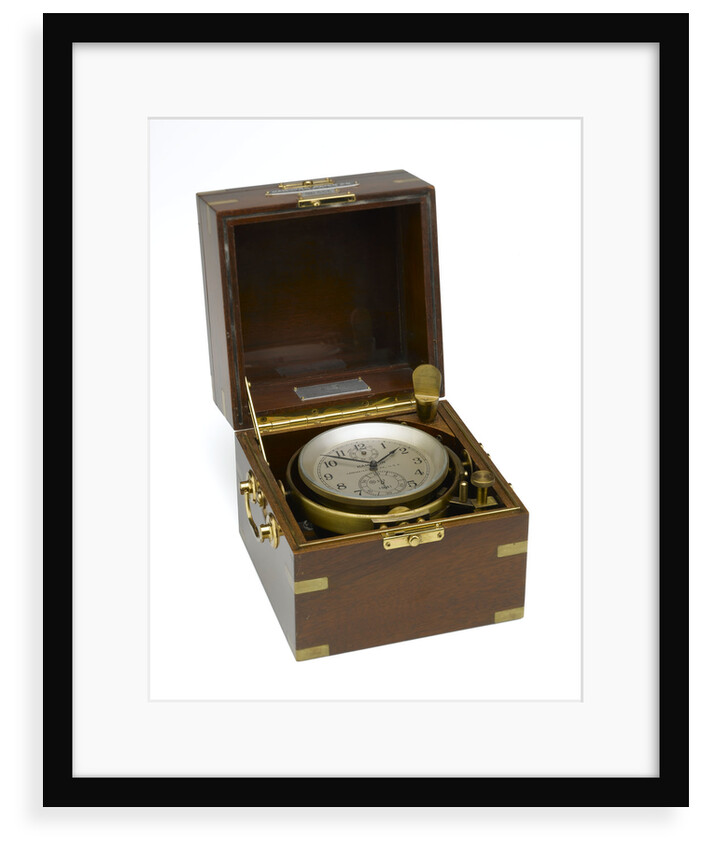 Marine chronometer in case by Hamilton Watch Co.