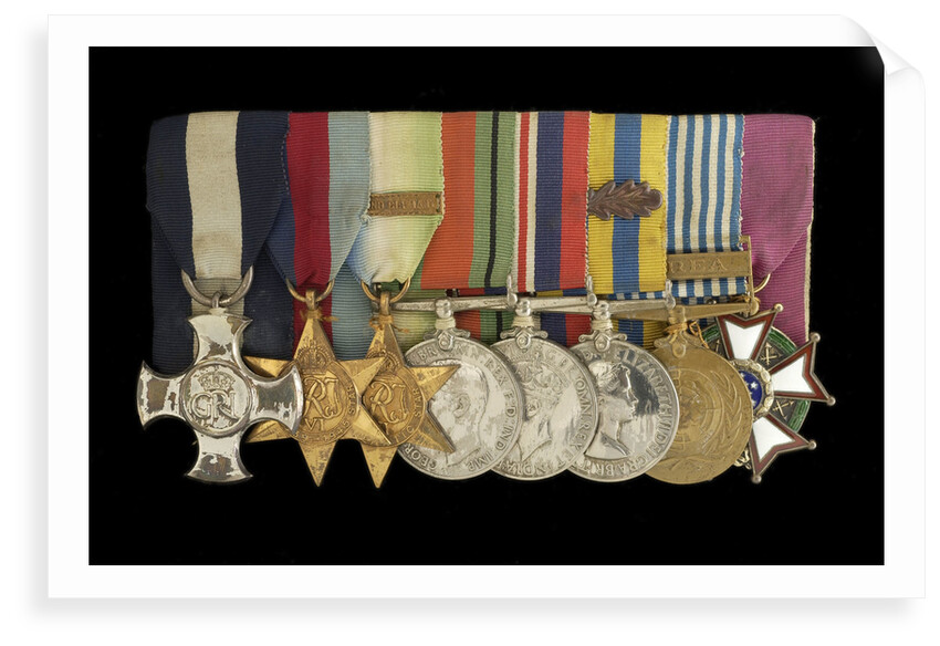 Medals awarded to Commander Peter Worth DSC (obverse, l to r, MED2002-2009) by unknown