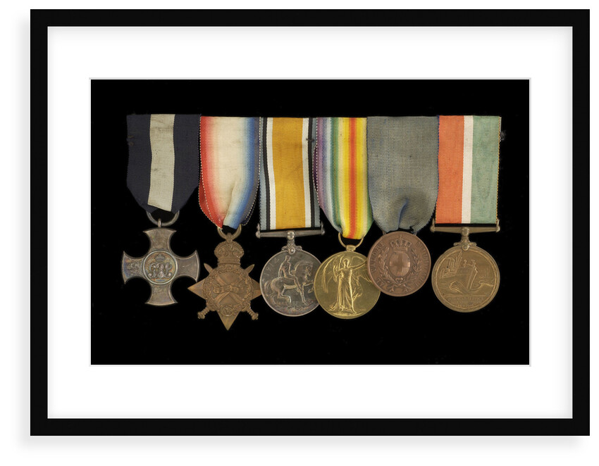Medals awarded to Commander H. J. Bray DSC (obverse, left to right, MED1093-1098) by unknown