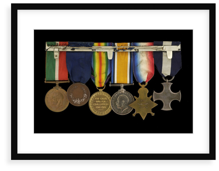 Medals awarded to Commander H. J. Bray DSC (reverse, right to left, MED1093-1098) by unknown