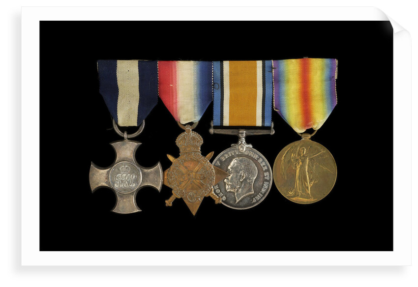 Medals awarded to Captain Frederick Henry Taylor CBE DSC RN (obverse, l to r, MED1412-1415) by Unknown