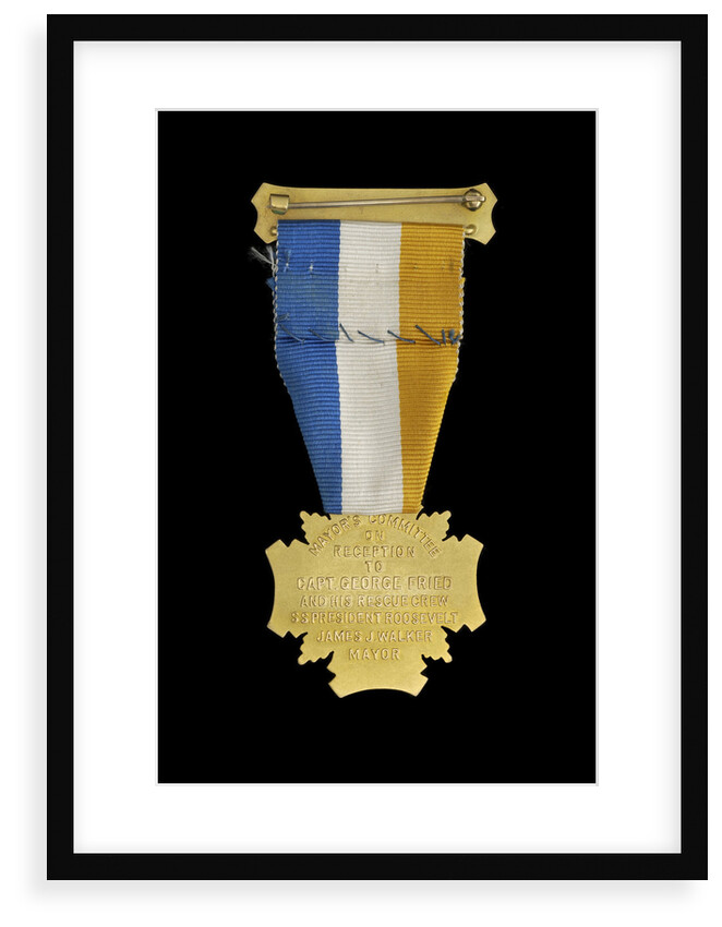 City of New York Gold Cross for Valor, reverse by unknown