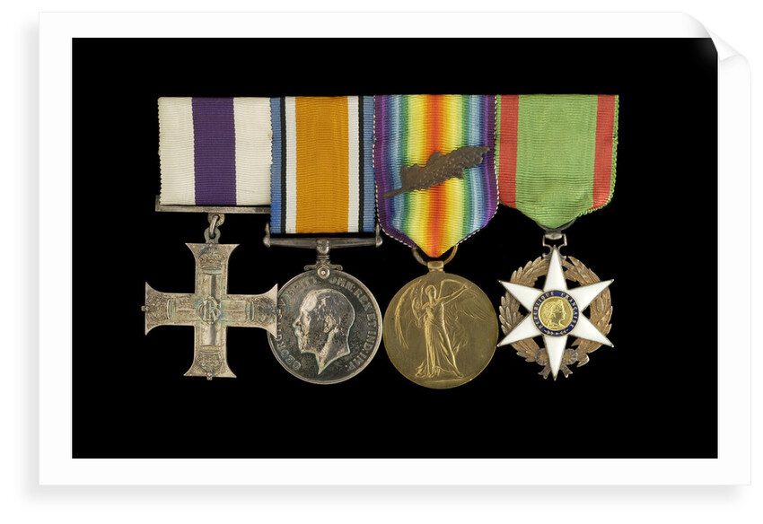 Medals awarded to Lieut Michael Isaacs MC RNVR (obverse, l to r, MED2606-2609) by unknown