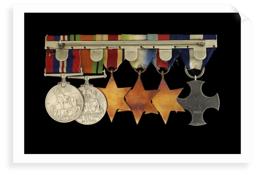Medals awarded to Cdr Herbert J. P. Crousaz DSC (reverse, r to l, ZBA2252-2257) by unknown